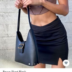 Princess Polly black ravyn skort